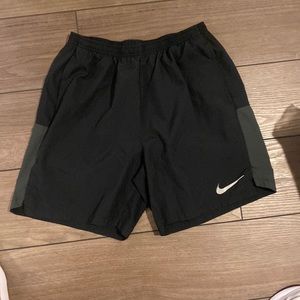 Mens Black and Grey Nike Shorts Linerless